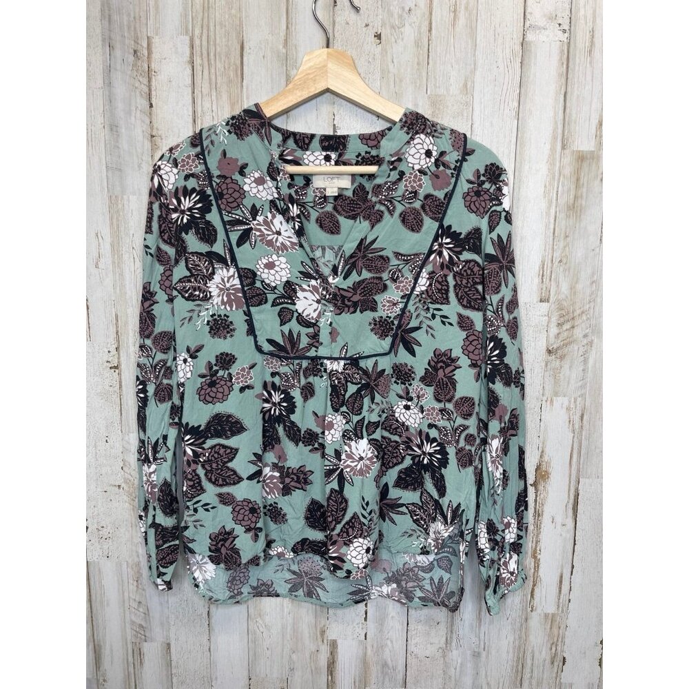 Loft size small floral top/blouse